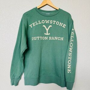 Yellowstone Dutton Ranch Soft Green Sweatshirt S